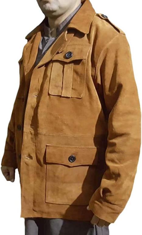 CoolHides Men's Fashion Suede Leather Stylish Coat