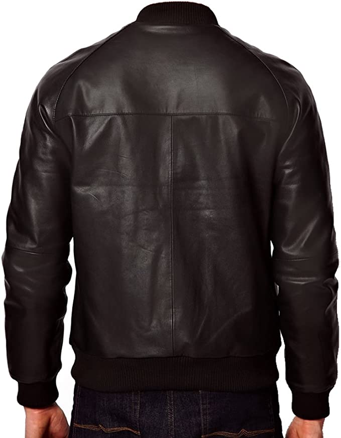 CoolHides Men Fashion Original Leather Jacket Black Kite