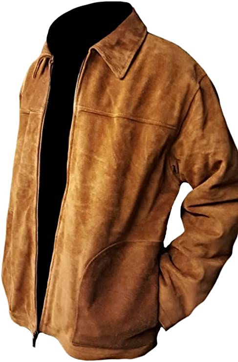 CoolHides Men's Fashion Suede Leather Stylish Jacket