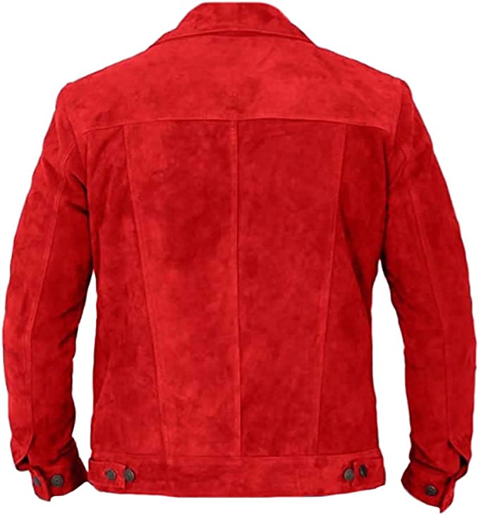 CoolHides Men's Fashion Moto Stylish Suede Leather Jacket