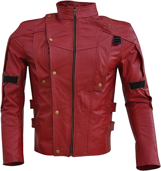 CoolHides Men's Fashion Guardians Leather Jacket