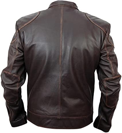 CoolHides Men's Fashion Stylish Slim Fit Real Leather Jacket