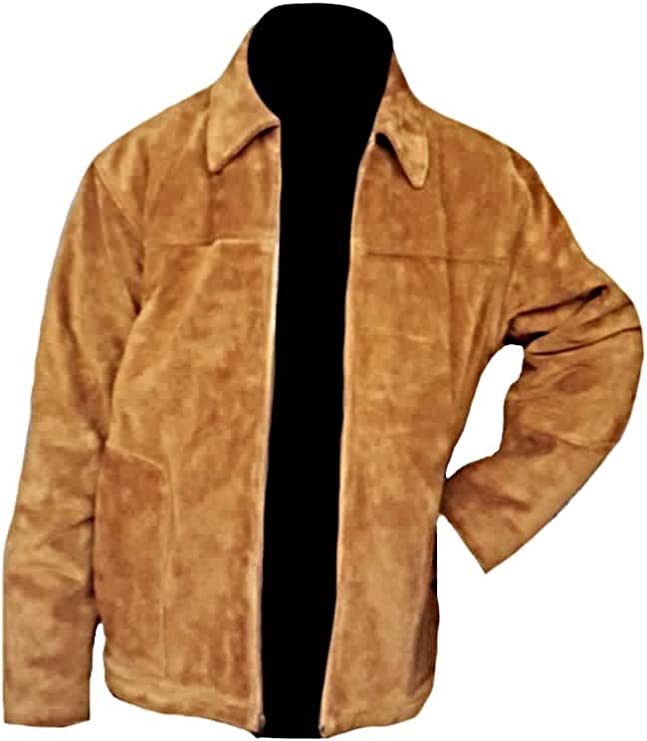 CoolHides Men's Fashion Suede Leather Stylish Jacket