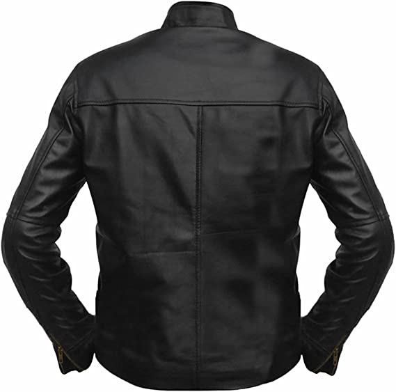 CoolHides Men's Fashion Leather Biker Jacket