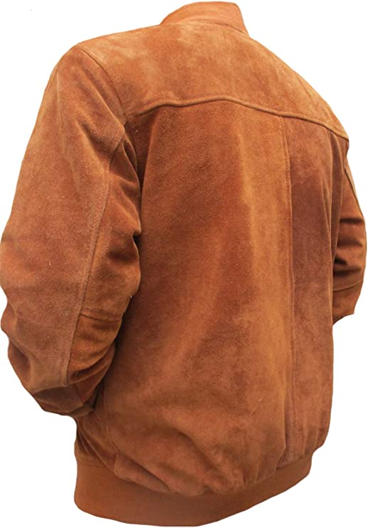 CoolHides Men's Fashion Moto Stylish Suede Leather Jacket