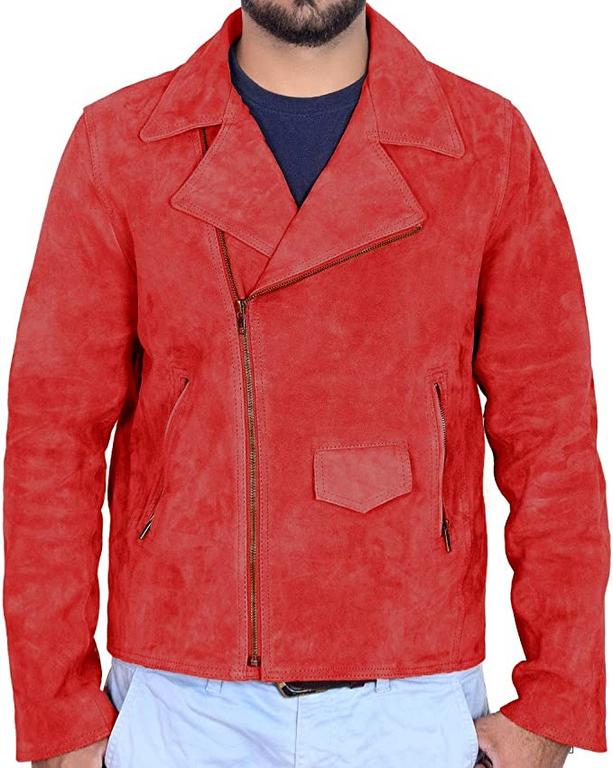 CoolHides Men's Fashion Brando Style Leather Jacket