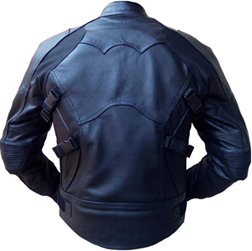 CoolHides Men's Genuine Leather Motorcyle Jacket CE Armor Protection