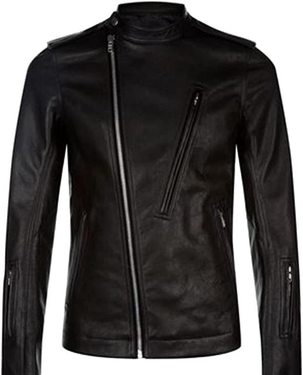 CoolHides Men's Fashion Biker Real Leather Jacket