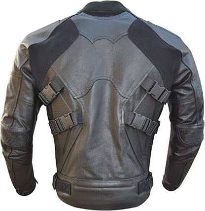 CoolHides Men's Biker Genuine Leather Jacket