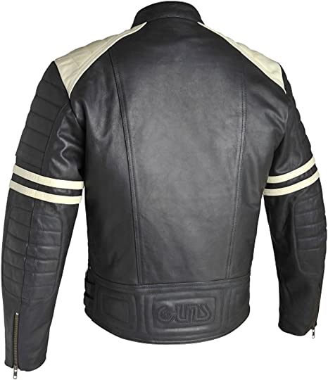 CoolHides Men's Real Motorcycle Leather Jacket