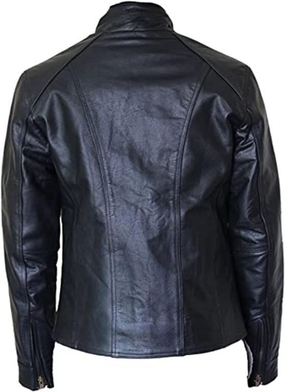 CoolHides Men's Fashion Leather Biker Slimfit Jacket