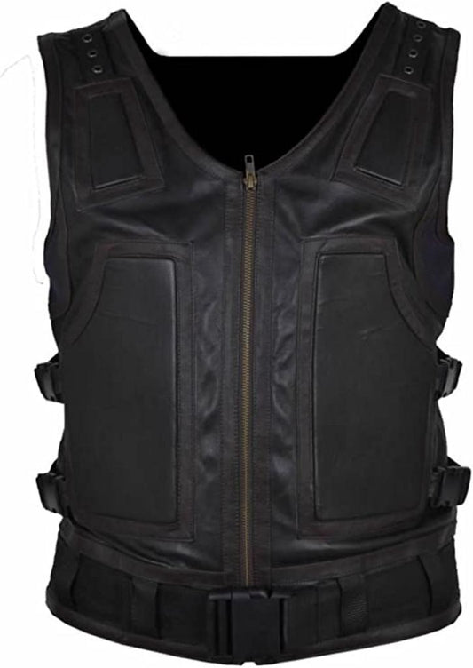 CoolHides Men's Fashion Real Leather Roman Vest