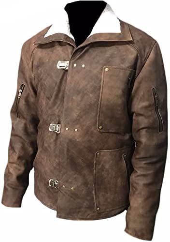 CoolHides Men's Fashion Distressed Real Leather Jacket