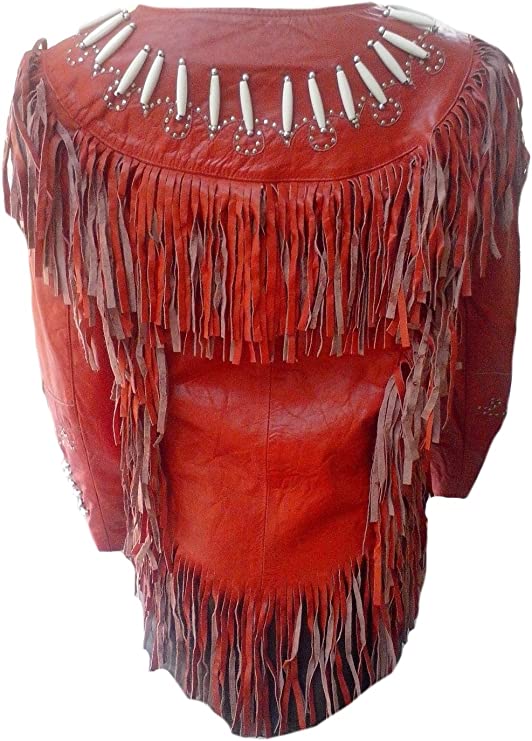 Cool Hides Women's Western Fringed Real Leather Jacket