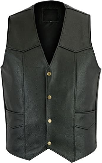 CoolHides Men's Fashion Real Leather Stylish Formal Vest