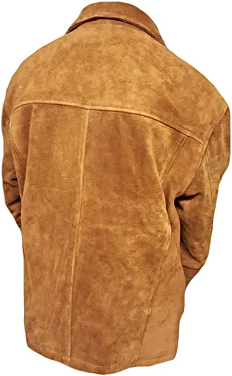 CoolHides Men's Fashion Suede Leather Stylish Jacket