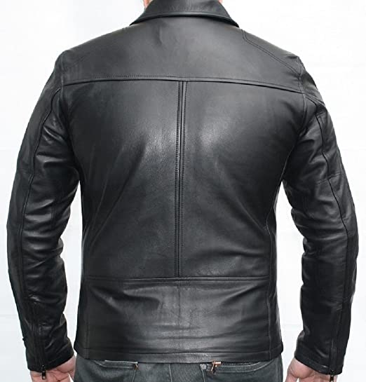 CoolHides Men's Black Wings Leather Jacket