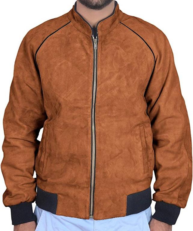 CoolHides Men's Fashion Bomber Style Zipper Jacket