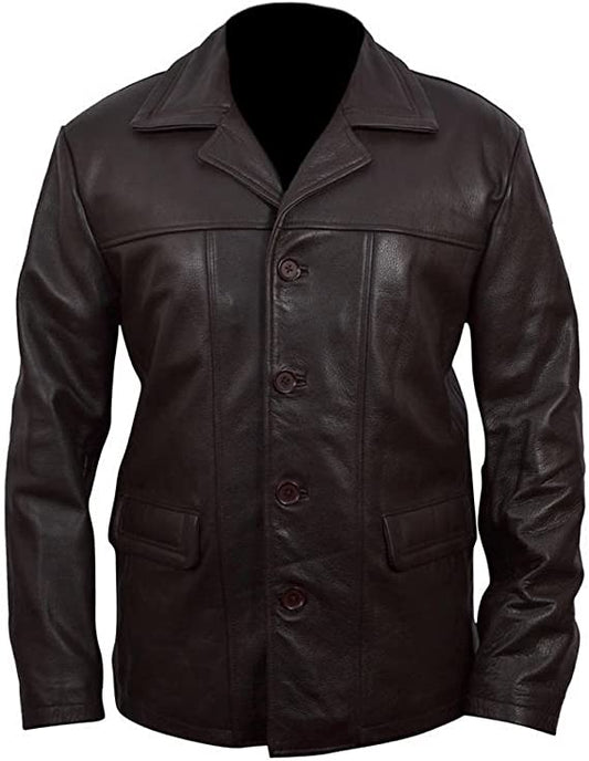 CoolHides Men's Fashion Bauer Real Leather Jack Jacket