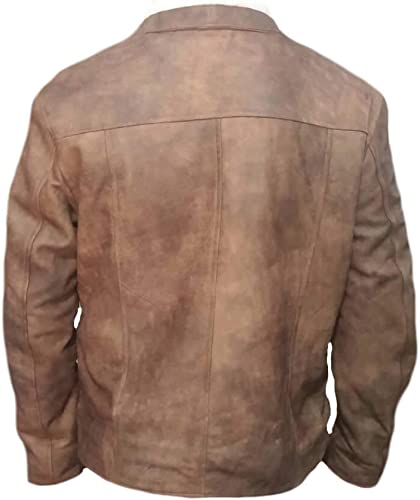 CoolHides Men's Fashion Distressed Real Leather Jacket