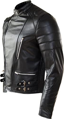 CoolHides Fashion Real Leather Moto Jacket, Excellent Quality, Xs-5xl