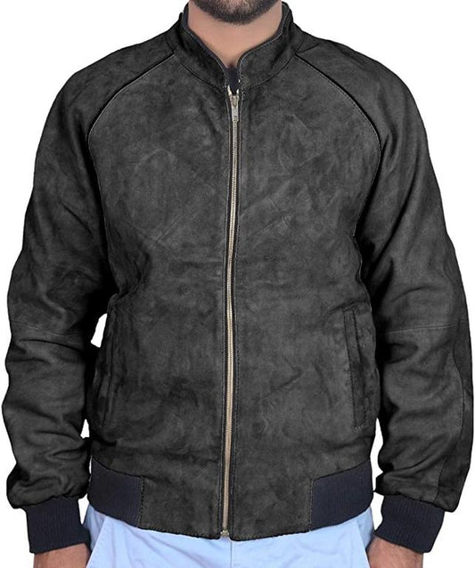 CoolHides Men's Fashion Bomber Style Zipper Jacket