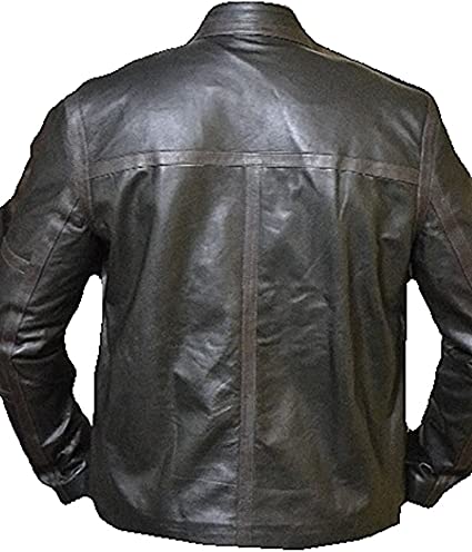 CoolHides Men's Fashion Stylish Leather Biker Jacket