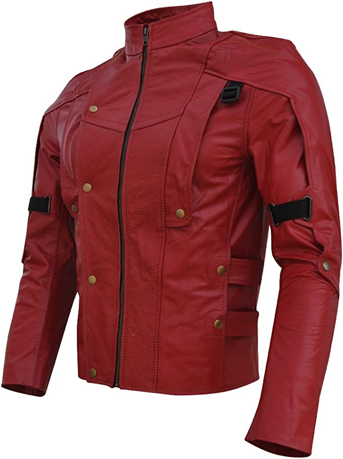 CoolHides Men's Fashion Guardians Leather Jacket