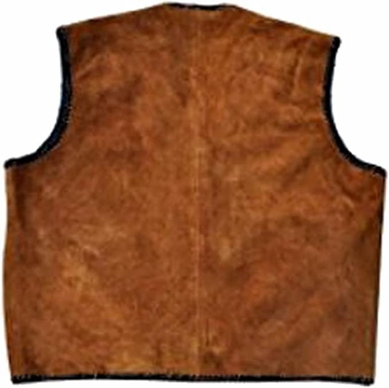 CoolHides Men's Fashion Suede Leather Stylish Vest