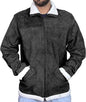 CoolHides Men's Fashion Leather Jacket Furr Collar