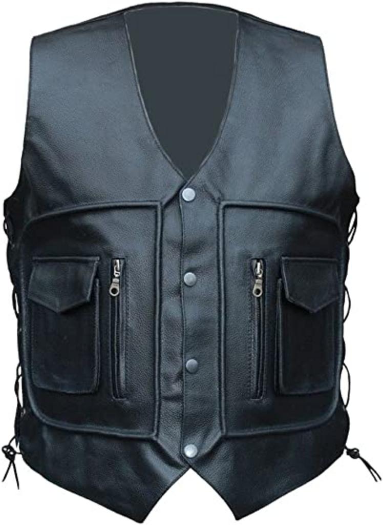 CoolHides Men's Fashion Waist Coat Pocket Vest